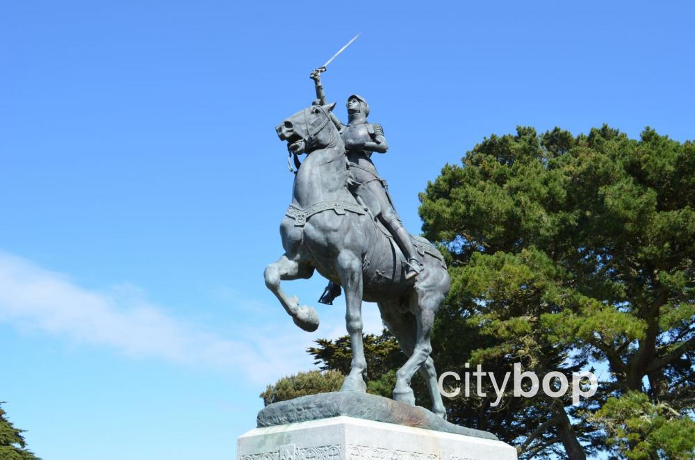 Joan of Arc statue in San Francisco