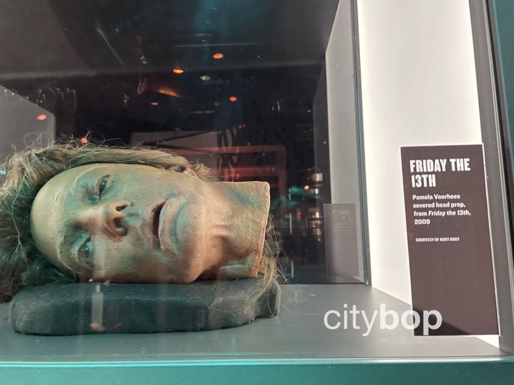 Pamela Vorhees severed head, at Seattle's Museum of Pop Culture.