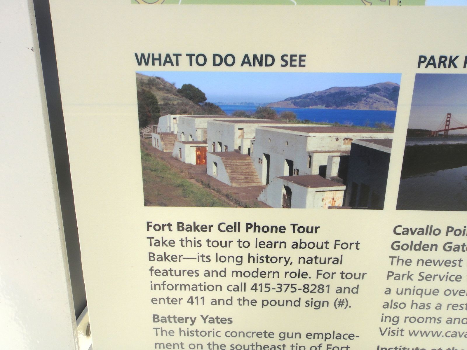 Battery Yates cellphone tour