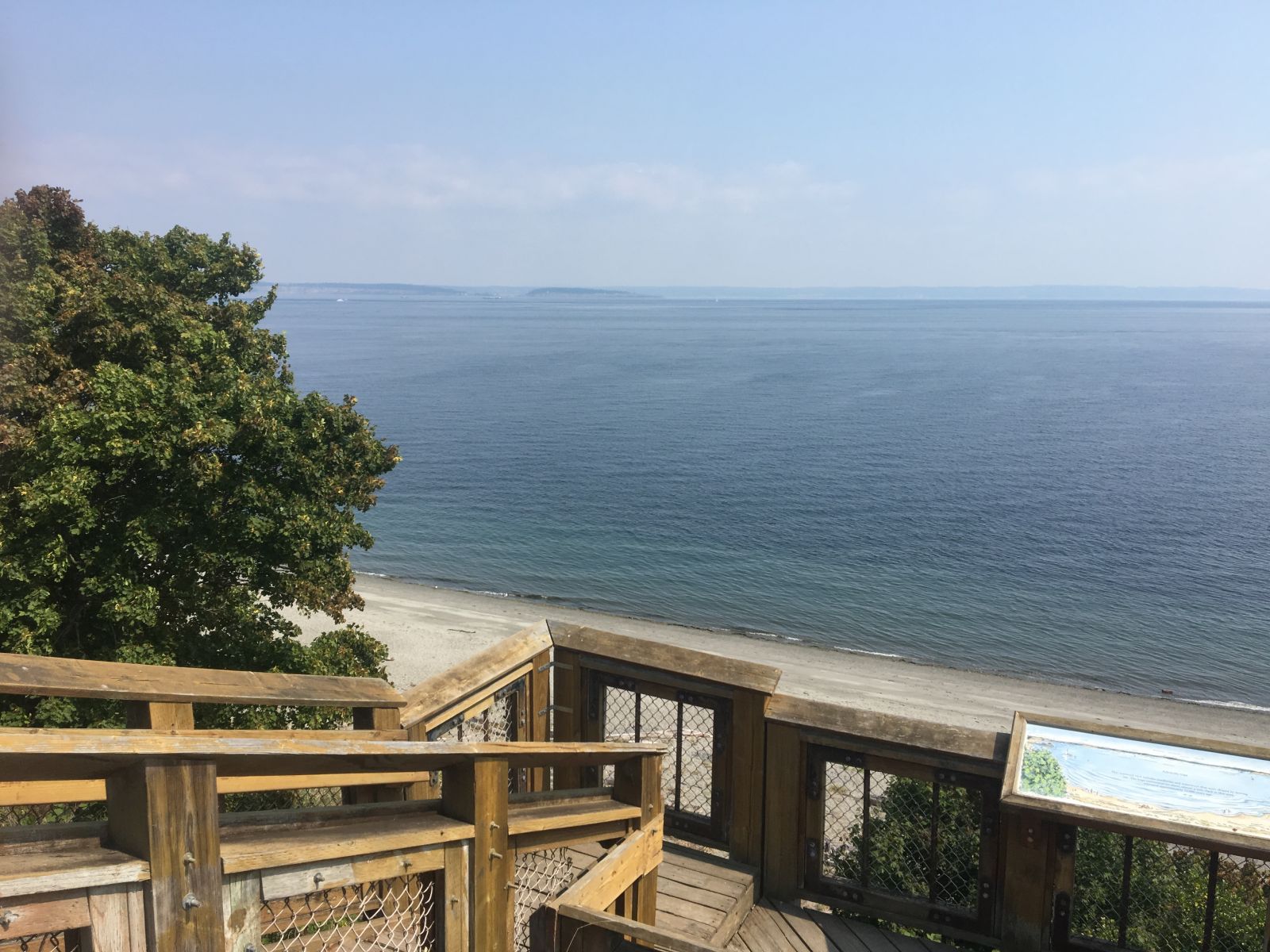 Views of Admiralty Inlet at Fort Worden.