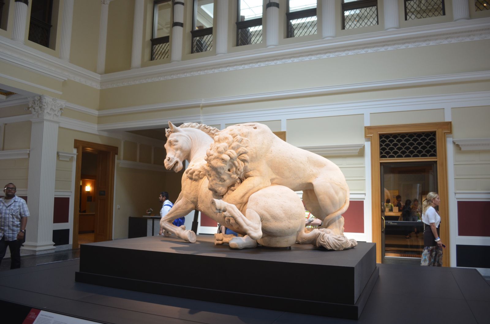 Getty Villa: Lion attacking a horse