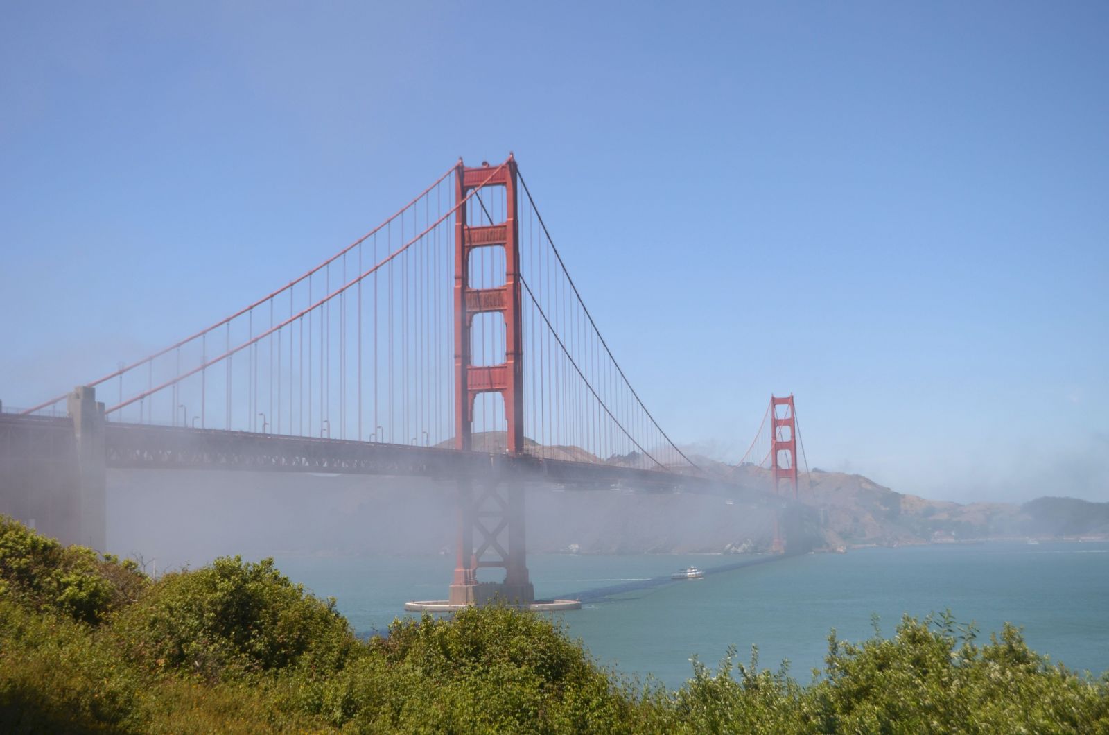 Fog at Golden Gate Bridge San Francisco