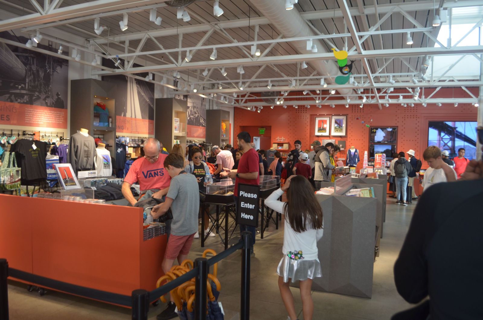 Interior of Golden Gate Bridge Welcome Center.