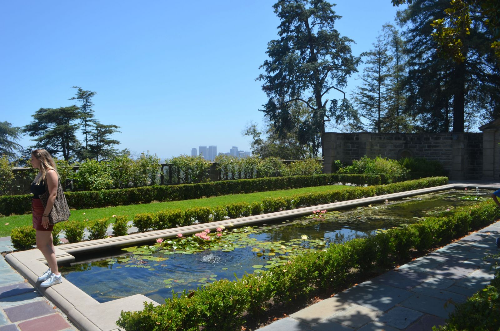 Greystone Mansion Reflection Pool Views.