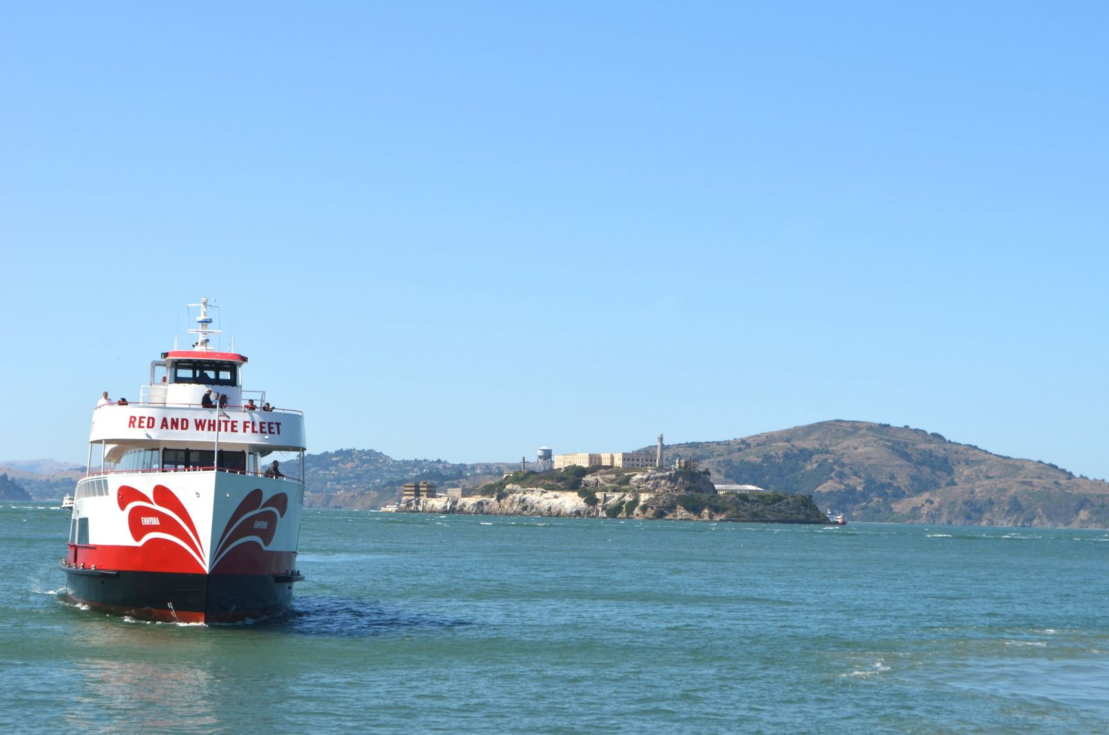 Tour boat in San Francisco harbor