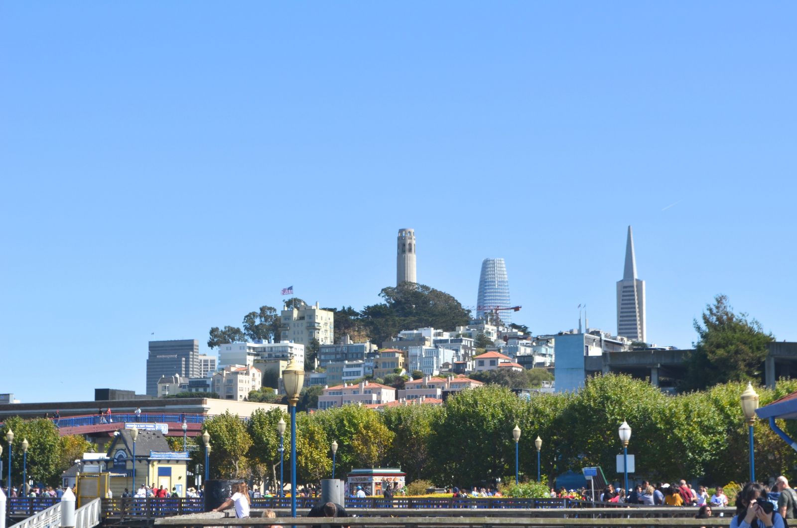 Pier 41 San Francisco with views of Coit Tower