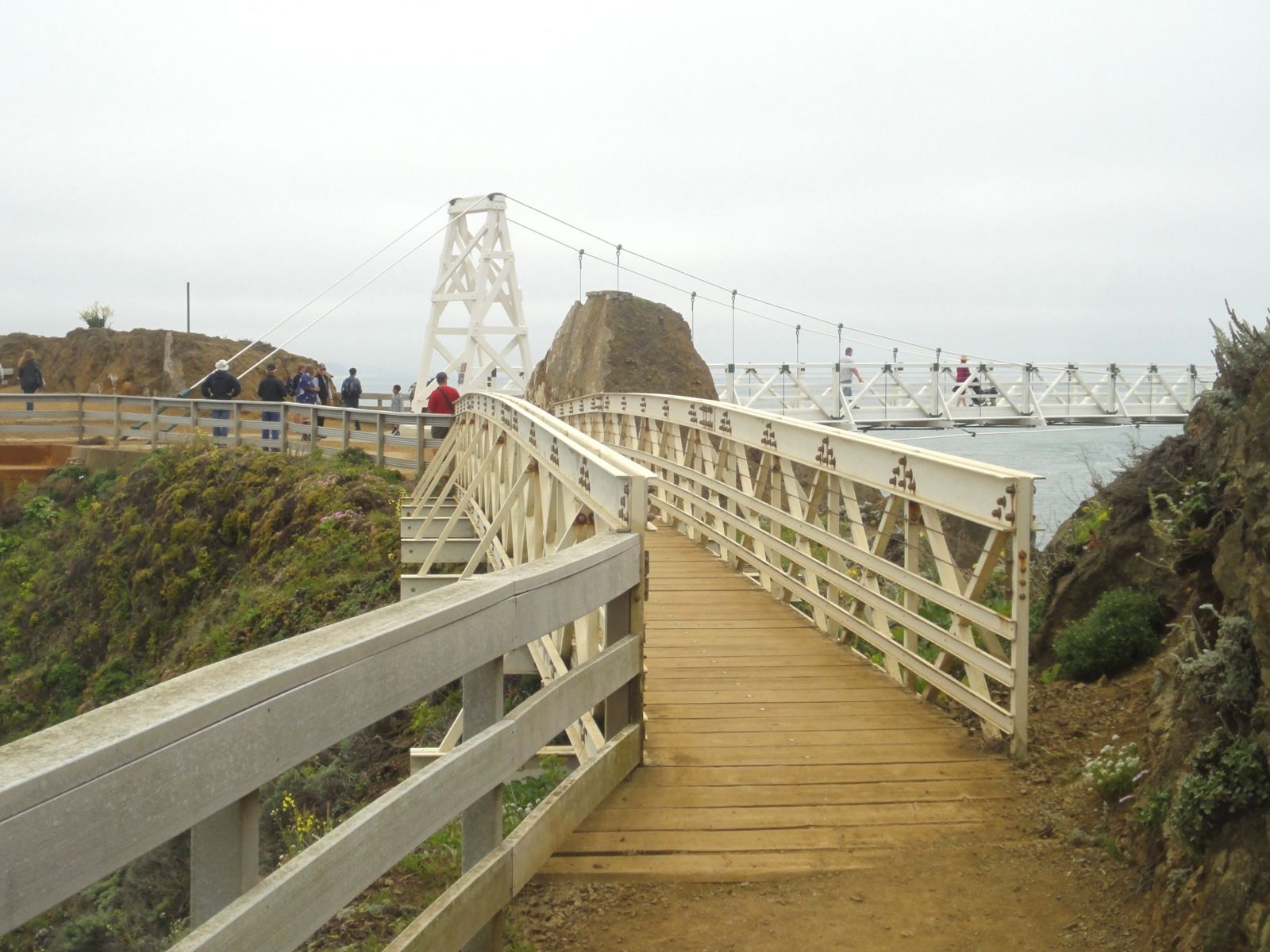 Suspension bridge at Point Bonita Lighthouse Suspension bridge at Point Bonita Lighthouse