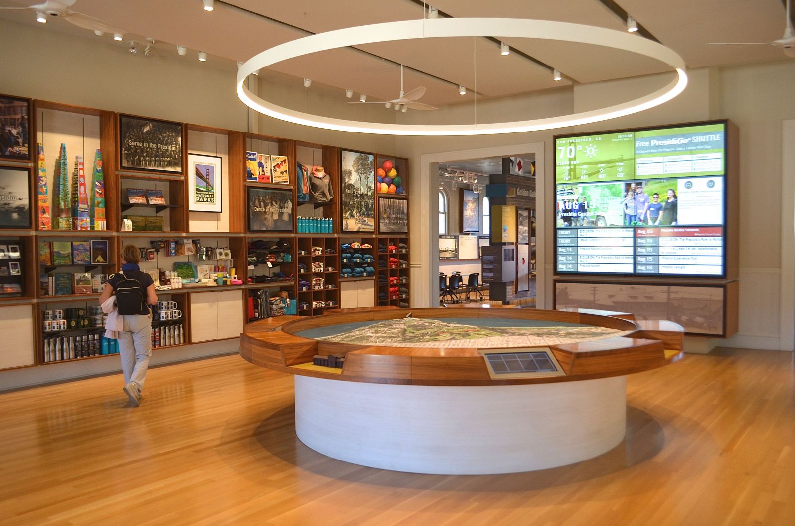 Gift shop at Presidio Visitor Center