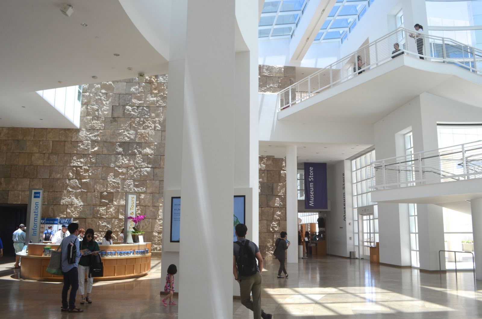 Getty Museum: Entrance Hall Getty Museum: Entrance Hall