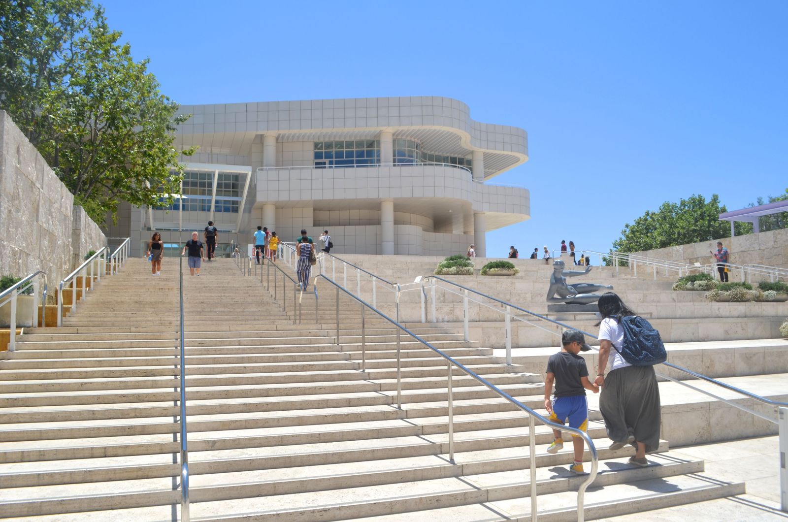 Getty Museum: Arrival Plaza Getty Museum: Arrival Plaza
