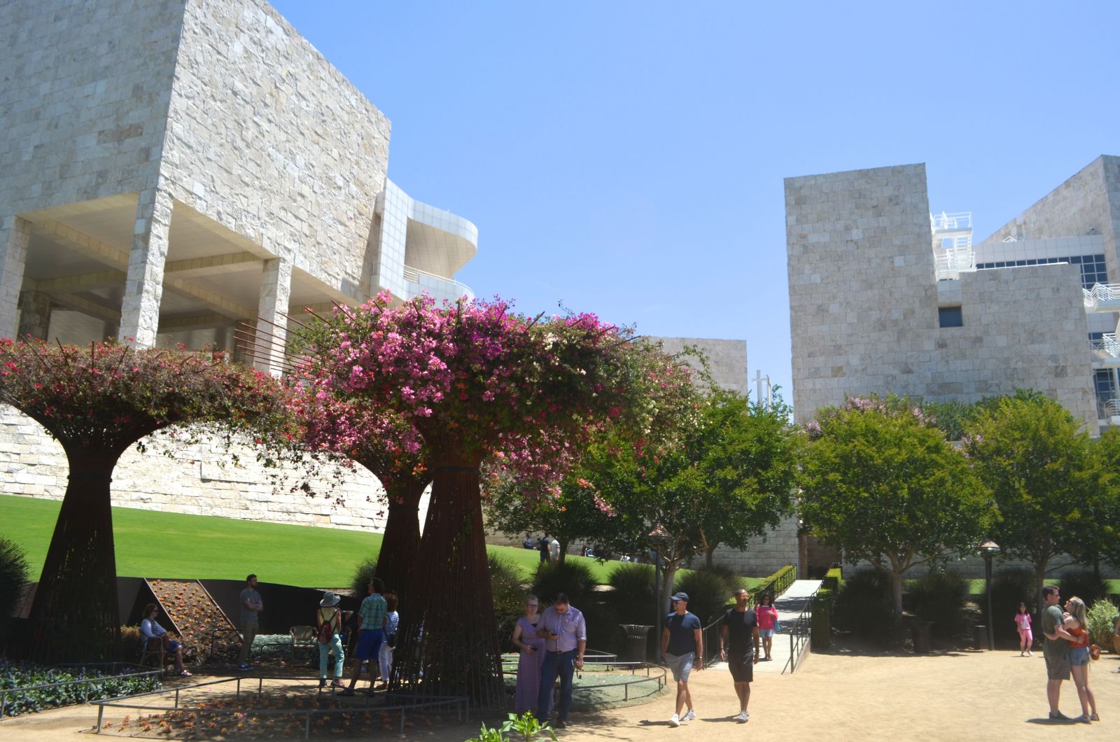 Getty Museum: Central Garden Pathway Getty Museum: Central Garden Pathway