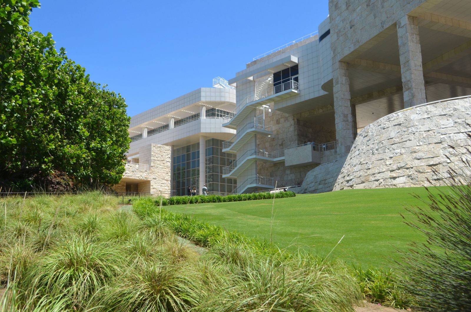 Getty Museum: lawn Getty Museum: lawn