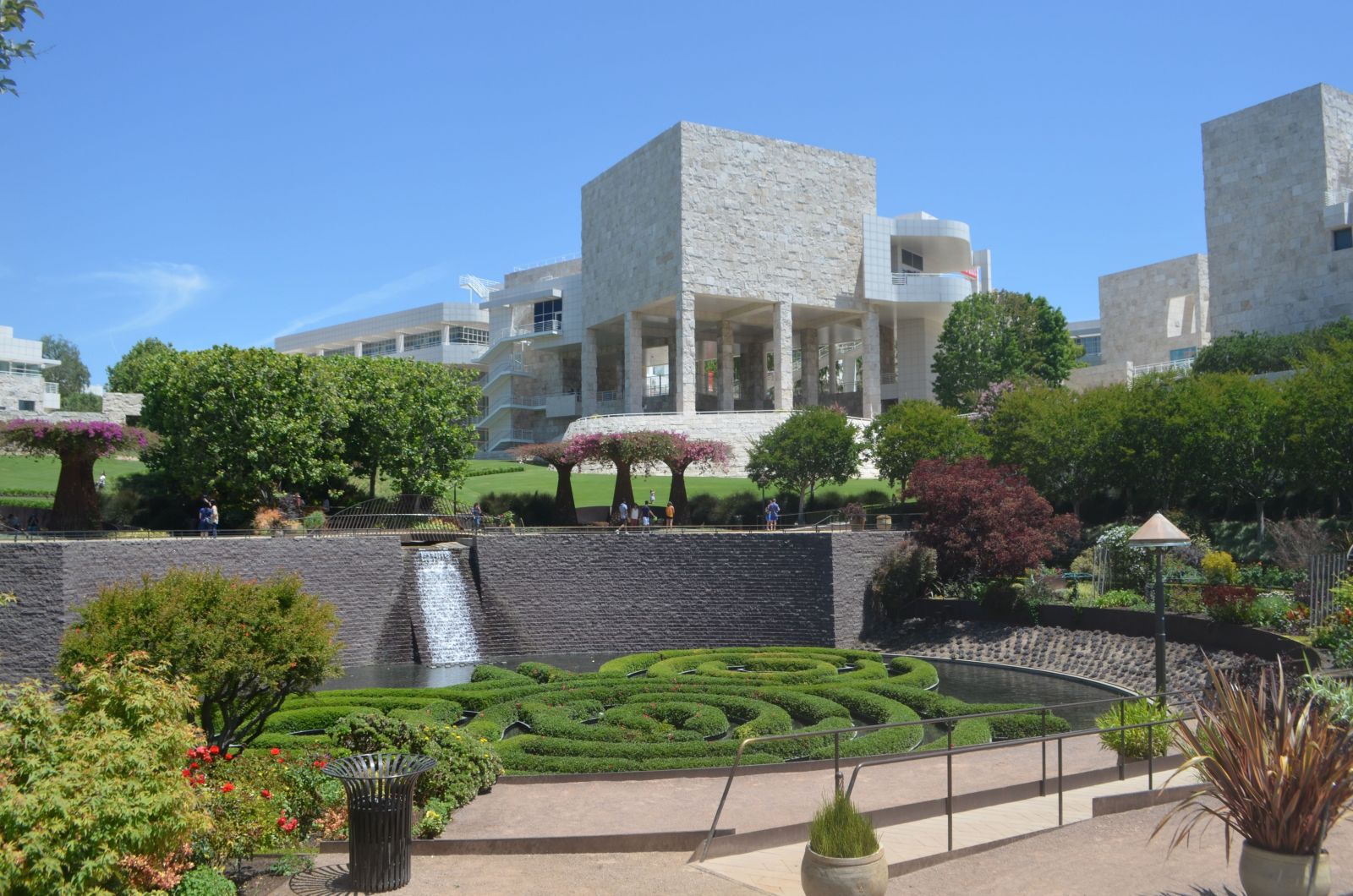 Getty Museum: Central Garden with maze.