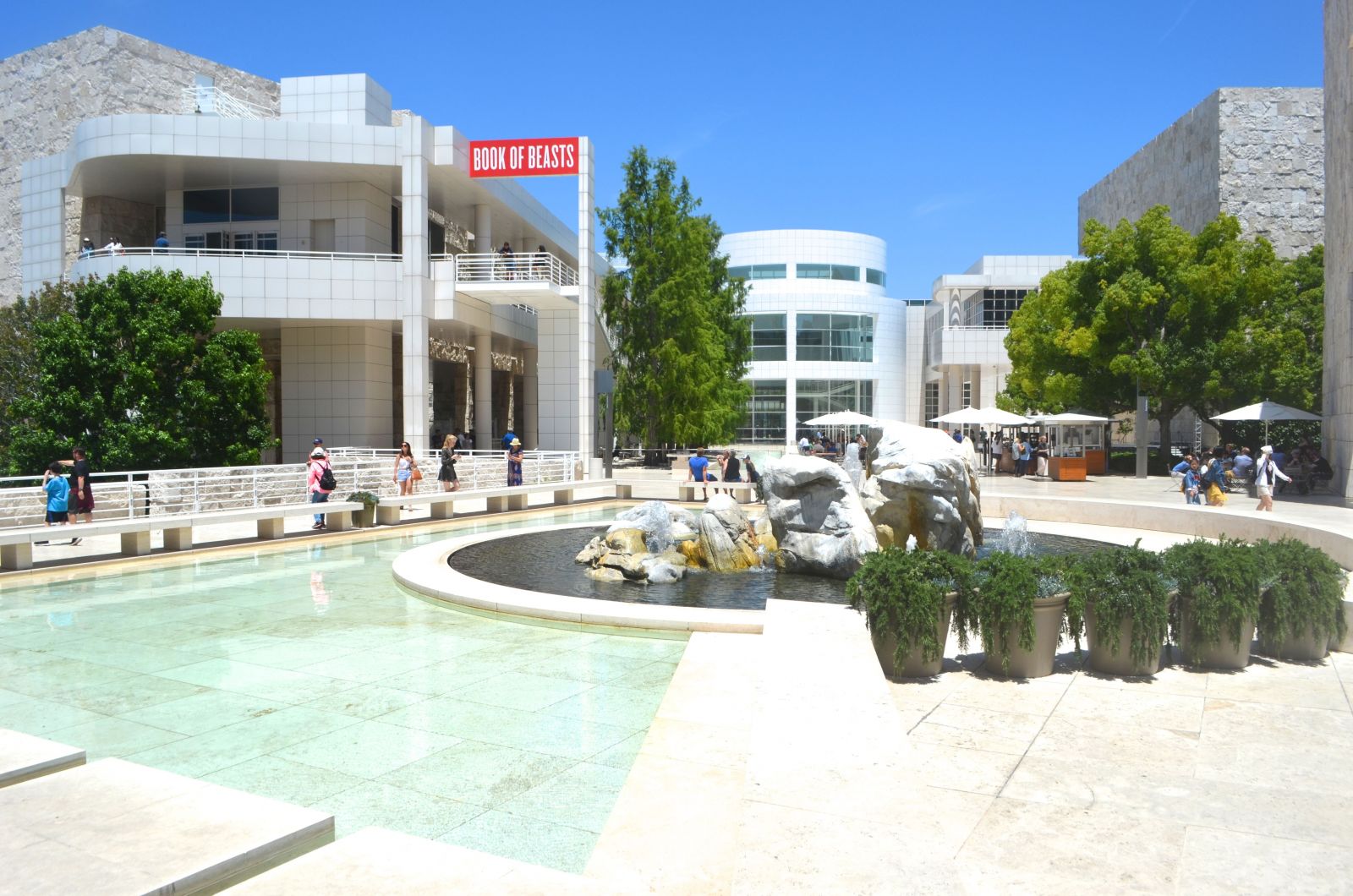 Getty Museum: Central Courtyard Getty Museum: Central Courtyard