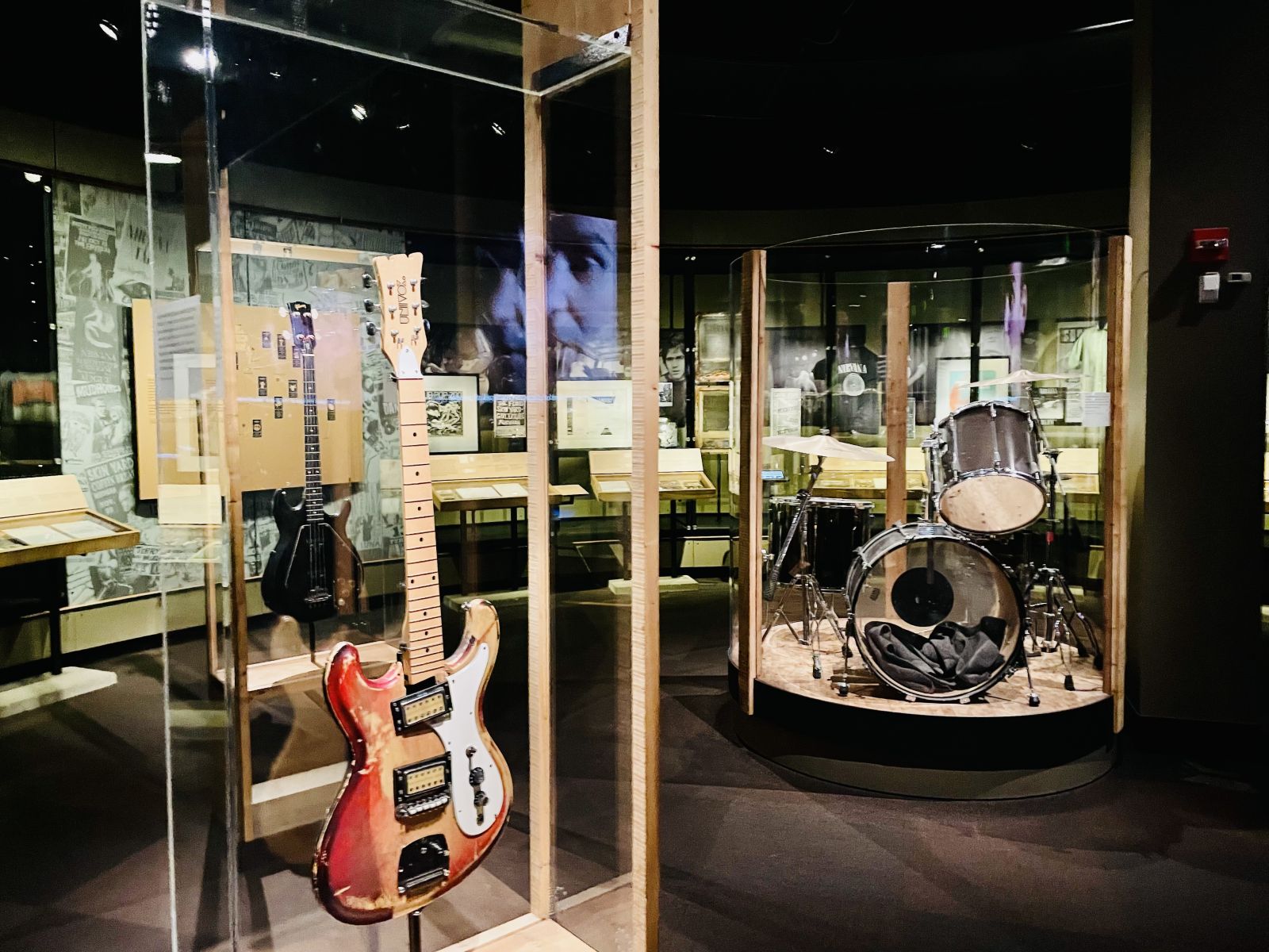 Dave Grohl's drums at Seattle's Museum of Pop Culture.