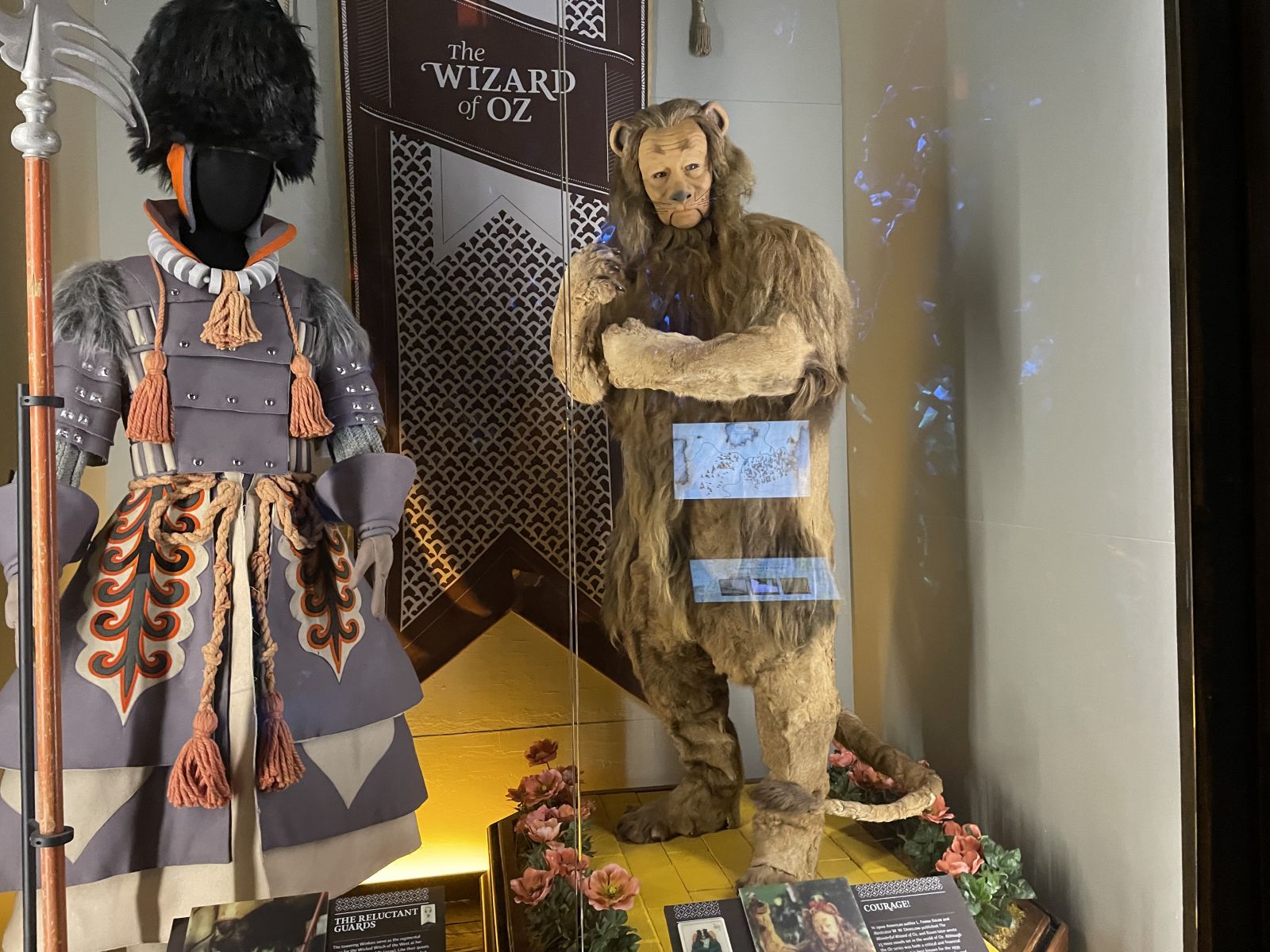 Cowardly Lion costume from Wizard of Oz, at Museum of Pop Culture, Seattle.