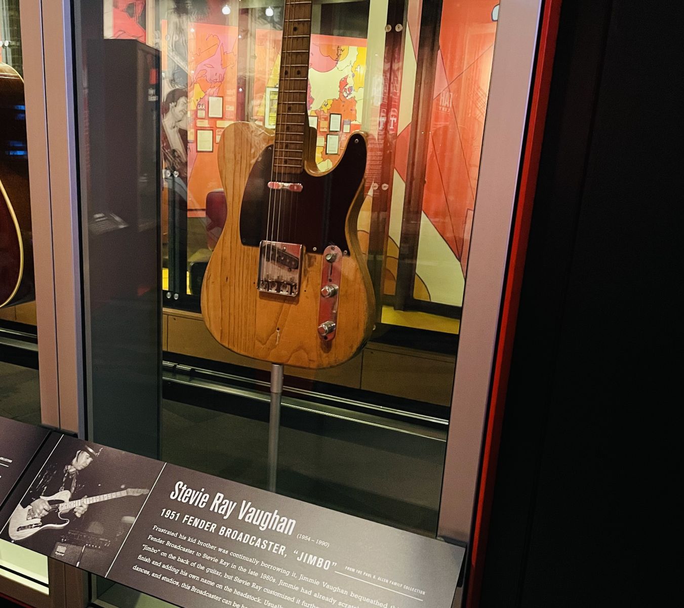 Stevie Ray Vaughan's guitar, at Museum of Pop Culture in Seattle.