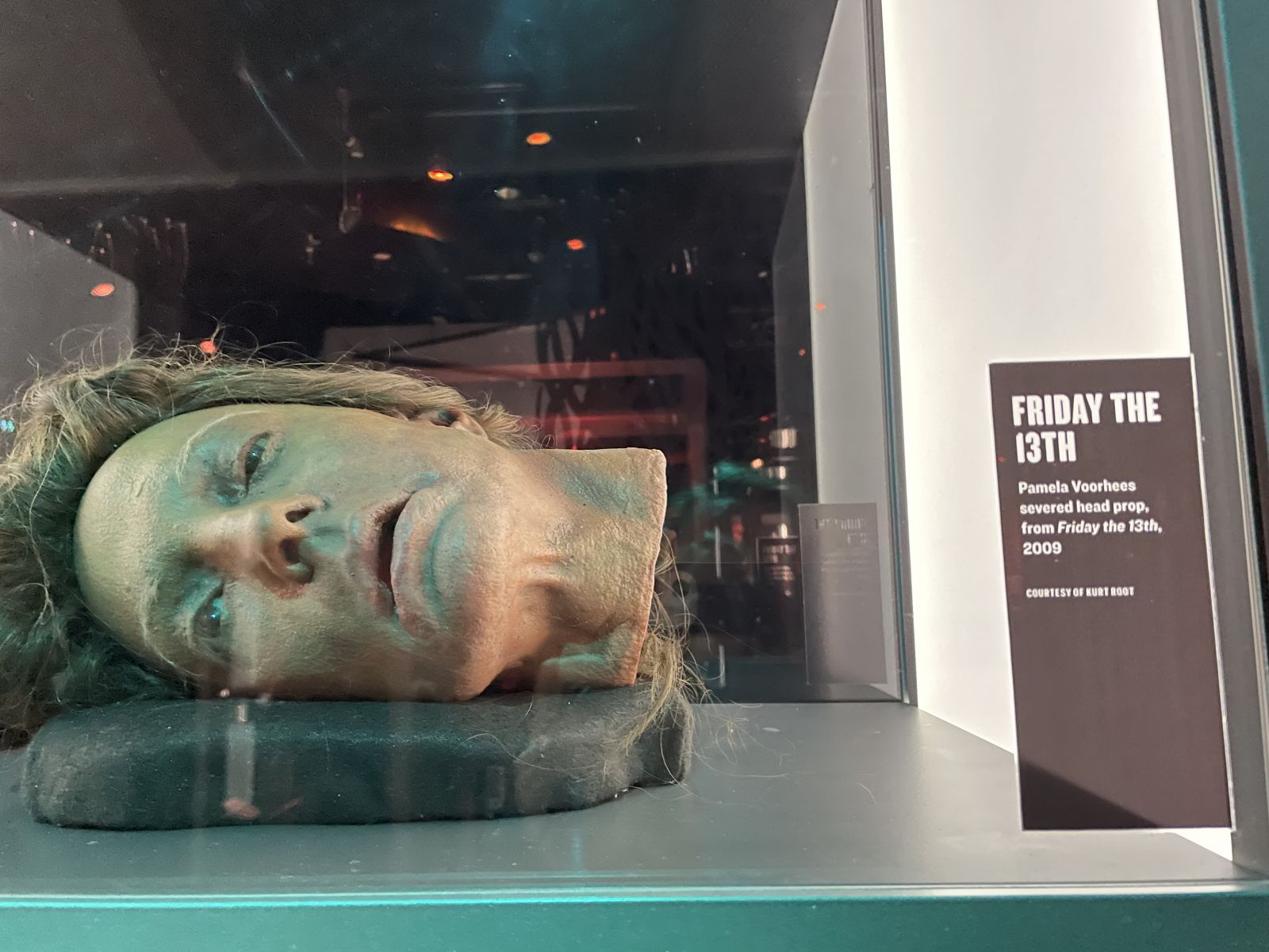 Pamela Vorhees severed head, at Seattle's Museum of Pop Culture.