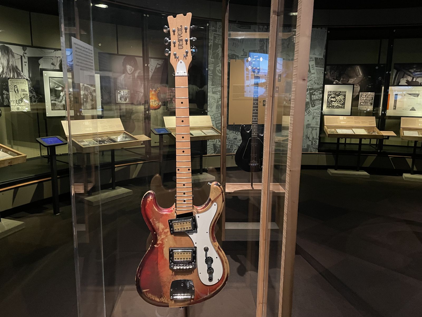 Curt Cobain's guitar at Seattle's Museum of Pop Culture.