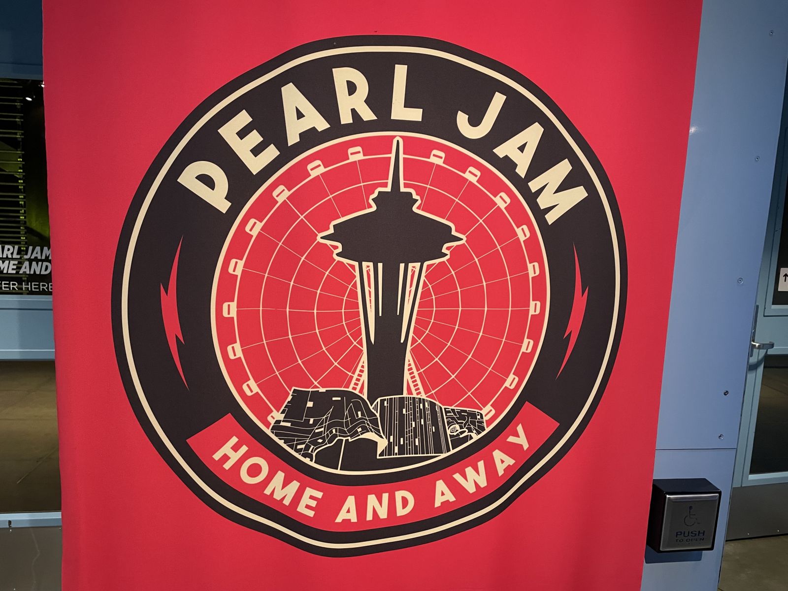 Pearl Jam exhibit at Seattle's Museum of Pop Culture.