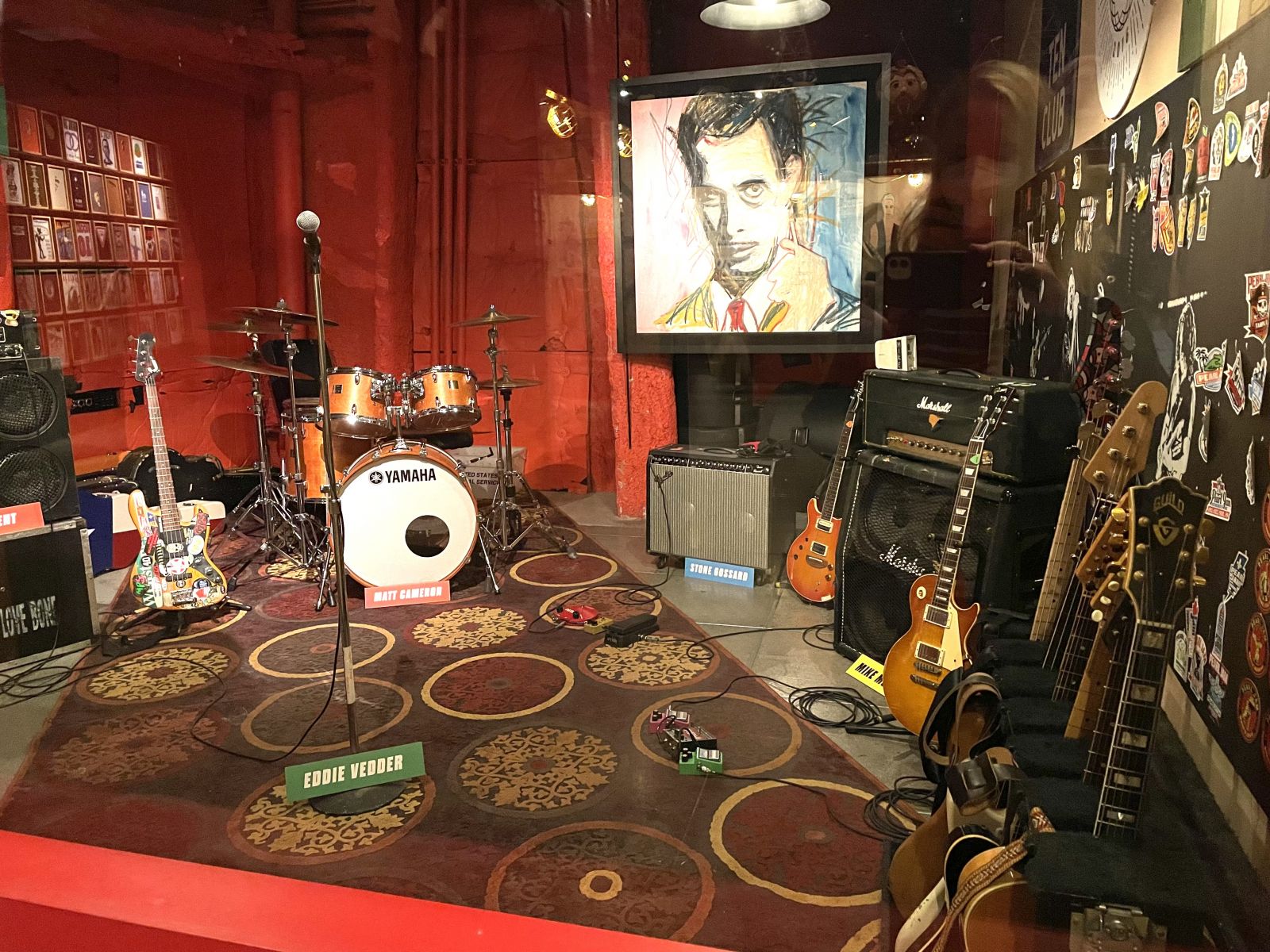 Pearl Jam's first practice space, Museum of Pop Culture, Seattle.