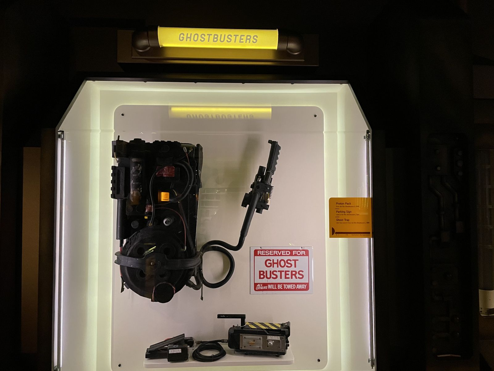 Proton Pack from Ghostbusters, at Seattle's Museum of Pop Culture.